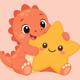 Yaylo mascot hugging a star